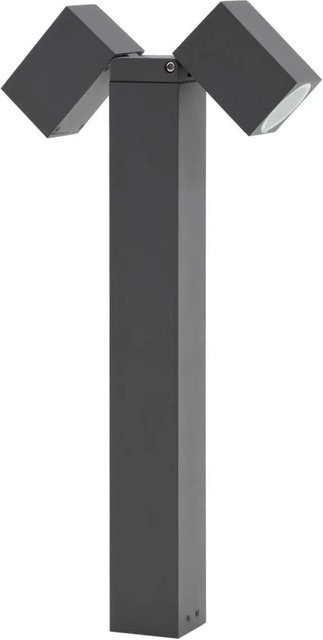 Lindby Außenleuchte Othil Modern 2-flammig aus Aluminium in Dunkelgrau mit GU10 Fassung und IP44 Schutz für Garten und Terrasse - Bild 1