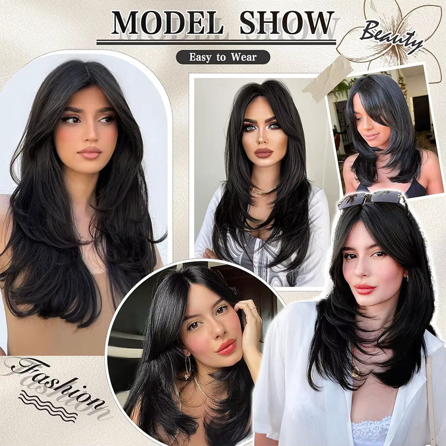 Snoilite Synthetischer Topper mit Haar-Pony, Damen - Bild 2
