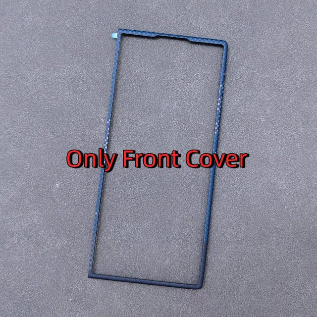 Samsung Galaxy Z Fold 8 Ultra Frontabdeckung aus Aramid Kohlefaser in Schwarz, ultraleicht und schlank (nur Frontrahmen) - Bild 1