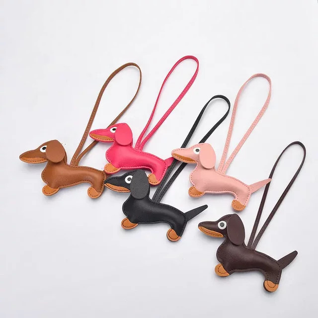 NANCY TINO Charm-Anhänger Dackel, Leder, Damen - Bild 1