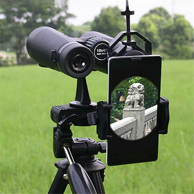 Adapter Halterung für Telefon und Kamera zur Nutzung mit Teleskop und Fernglas in Schwarz - Bild 1