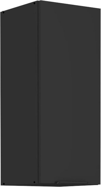 Küchen Hängeschrank SIENA Schwarz Matt mit Einlegböden Breite: 30 cm - Bild 1
