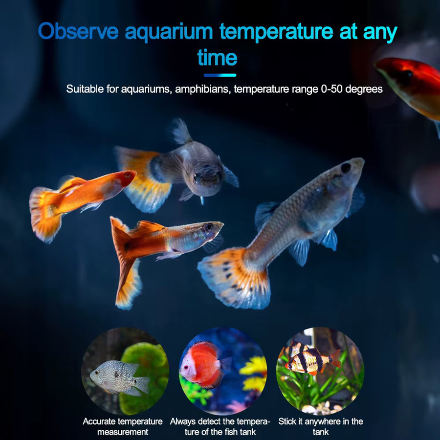 Aideepen Digitales Aquarium Thermometer mit LED Touchscreen und Hochpräzisionssensor in Schwarz - Bild 4