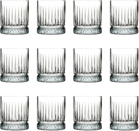 Elysia Whiskygläser Set, 12er-Pack transparente Tumbler für Whisky und Cocktails, 210 ml