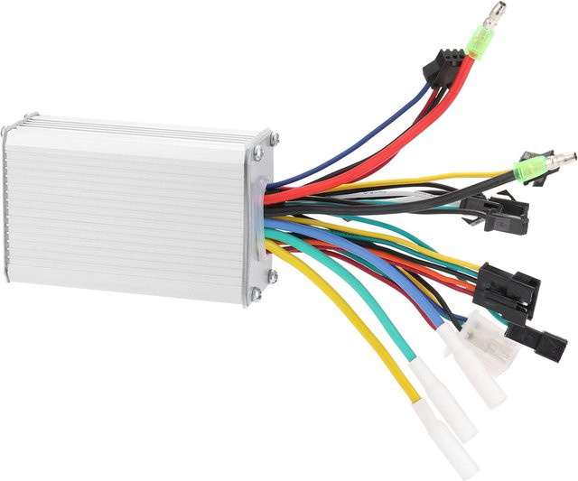 KaiSai Bürstenloser Controller Kit für elektrische Fahrräder und Roller mit 350W Motor, LCD Display Panel und Daumengas in Silber - Bild 1