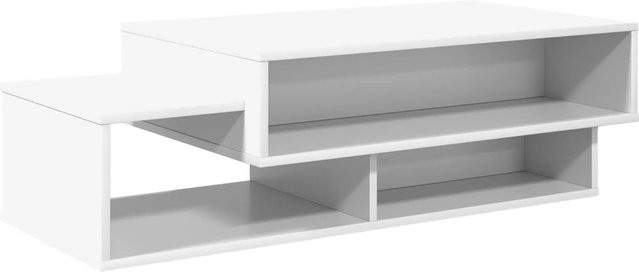 vidaXL Couchtisch modern in Weiß aus MDF mit mattem Finish, B/T/H: 105 x 50 x 32,5 cm - Bild 1