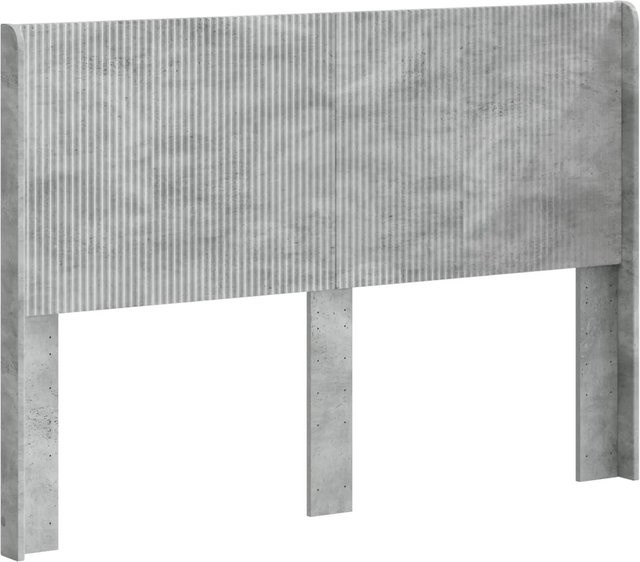 vidaXL Kopfteil für das Bett in Betongrau, modernes Design aus MDF, matt - Bild 1