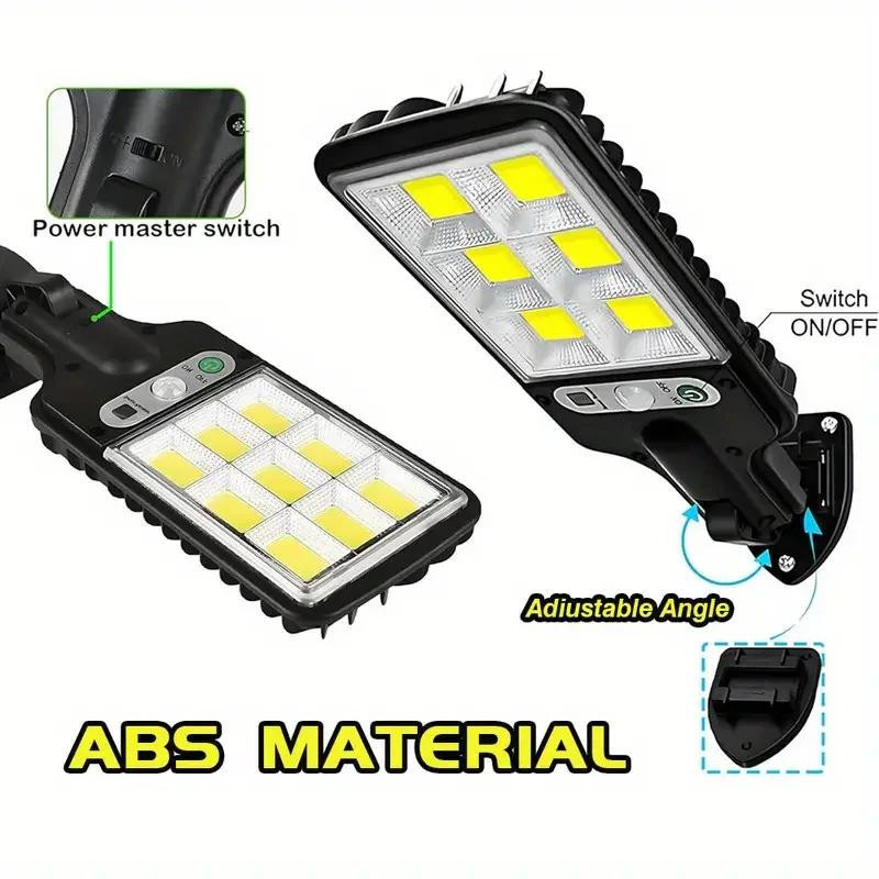 YJMP Super Lighting Solar Außenwandleuchte mit Bewegungssensor in Schwarz - Bild 7