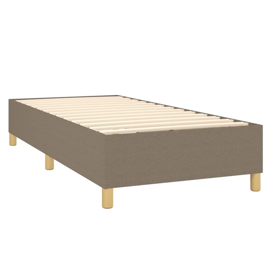 vidaXL Boxspringbett aus Stoff in Taupe, B/T: 90 x 190 cm - Bild 3
