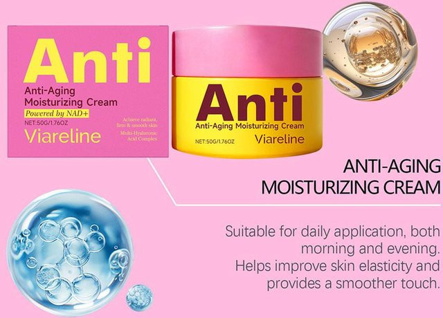 Viareline NAD+ Anti-Aging Feuchtigkeitscreme, 50 ml, Reife Haut - Bild 1