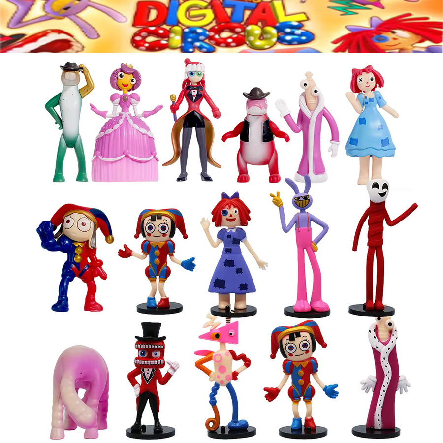 Bandai The Amazing Digital Circus Ragatha/Jax/Pomni Actionfiguren, 8-teiliges Set - Bild 2