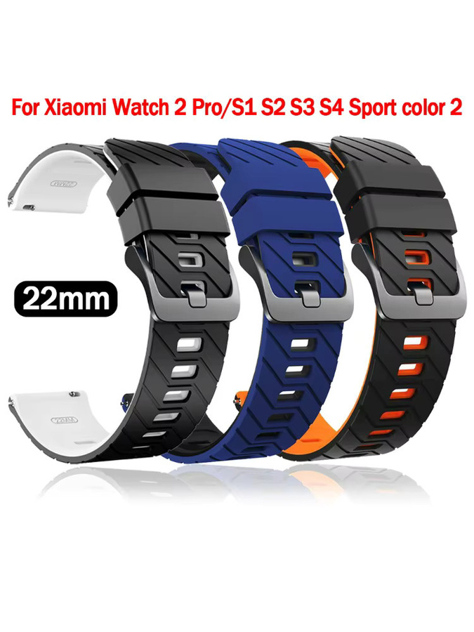 Xiaomi Uhrenarmband Silikon, 22 mm, Schwarz - Bild 6