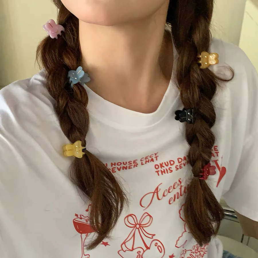 Haar Clips, Acetat, Kaninchen, Geometrisch, Damen, 2er-Set - Bild 4