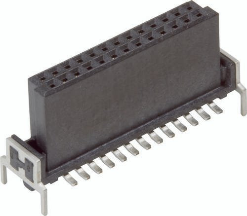 HARTING Federleiste 15220122401000 aus Messing in Schwarz mit 2 Reihen und 220 Kontakten - Bild 1