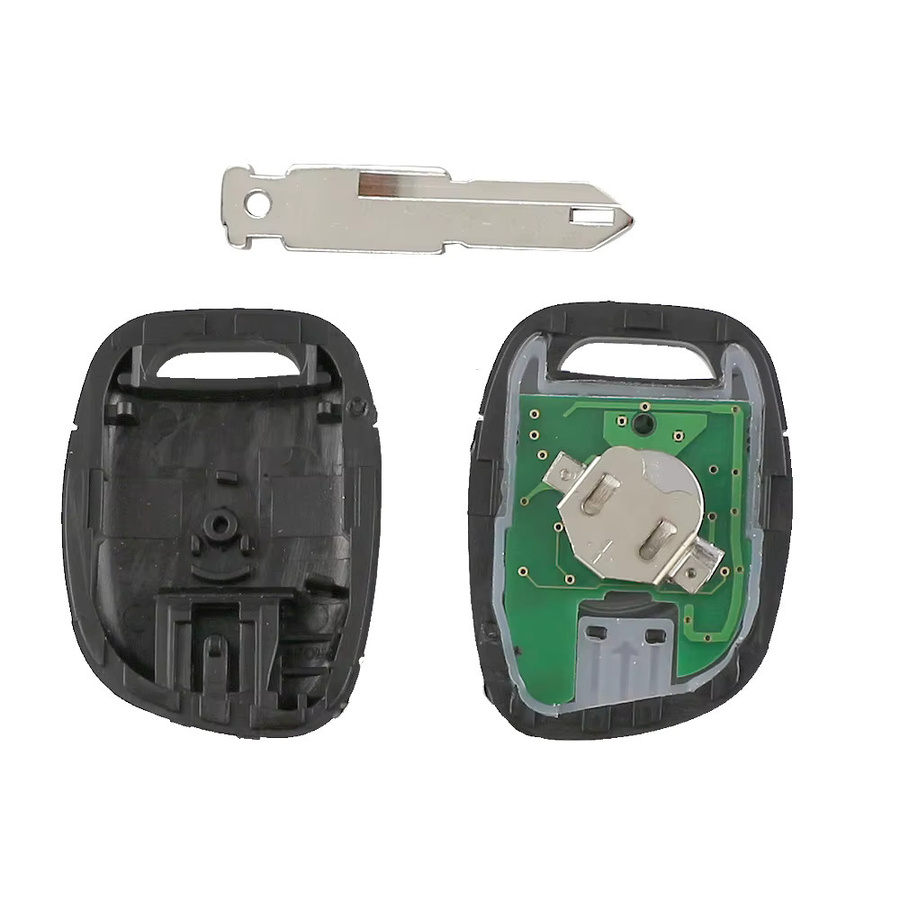 YIQIXIN Fernbedienung Auto Schlüssel für Renault Clio II Master Espace Kangoo 1 2 3 Simbol Twingo Scenic Laguna mit 433 MHz ID46 Chip und VAC102 NE73 Klinge in Schwarz - Bild 3