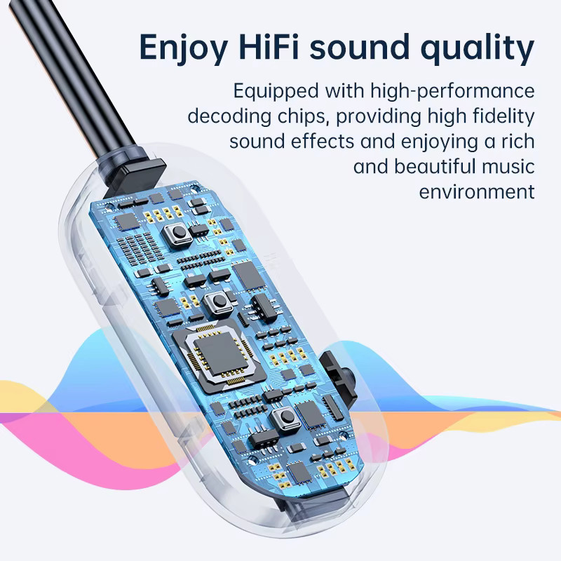 Kebidumei Bluetooth 6.0 Audio Sender und Empfänger mit 3,5 mm AUX Anschluss und Mikrofon für HiFi Stereo Musik im Auto, Flugzeug, TV oder PC - Bild 4