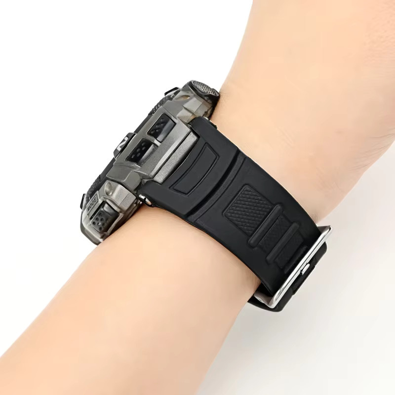 Casio Uhrenarmband Silikon, Schwarz, Herren - Bild 4