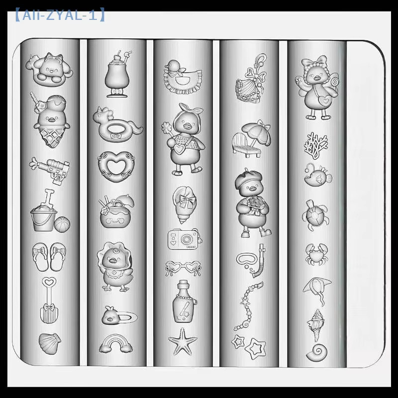 JETTING Nagelform Cartoon Ente 3D Silikon, Nagelschablone für Nail Art - Bild 2