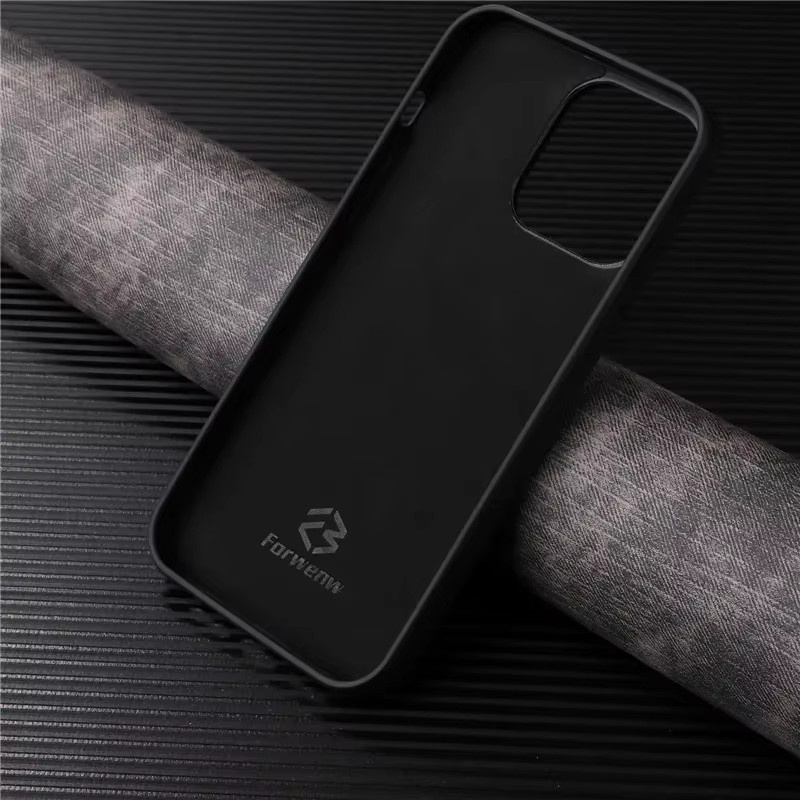 EUCAGR Luxus Leder Handyhülle für iPhone mit stoßfester weicher Rückseite in Grün und Braun - Bild 4