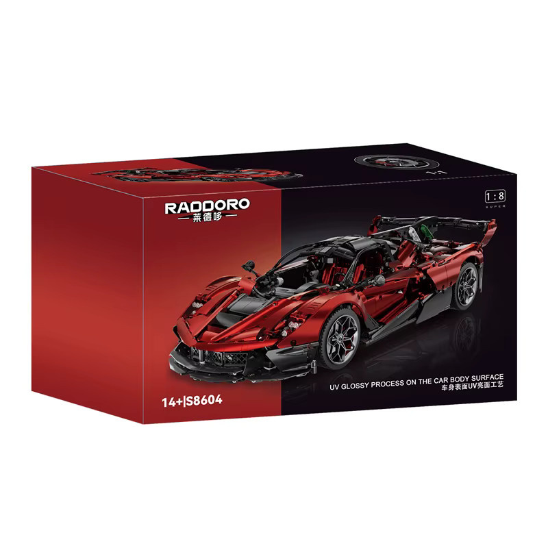 MOC Technischer Ferngesteuerter Sportwagen FXX-EVO, Bausteine Modell, ab 14 Jahre - Bild 3