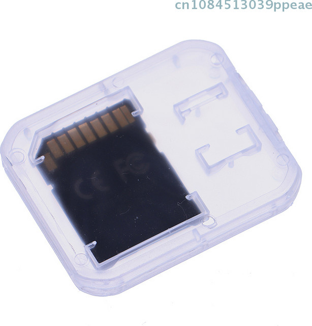 JETTING 10-teiliges transparentes Kunststoff-Speicherkartenetui zum Aufkleben für Micro SD und TF-Karten - Bild 1