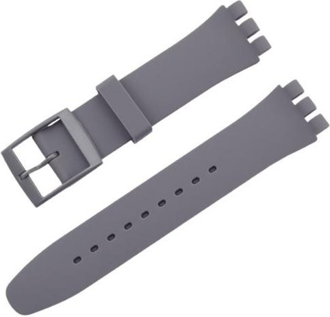 Uhrenarmband Silikon, 20 mm, grau, Unisex - Bild 1