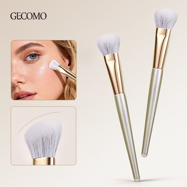 GECOMO Make-up-Pinsel für Rouge und Konturierung, schräges Design - Bild 1