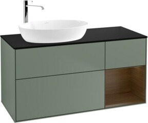 V&B Waschtischunterschrank Finion in Blau lackiert, Breite: 120 cm, Tiefe: 50,1 cm, Höhe: 50,1 cm - Bild 1