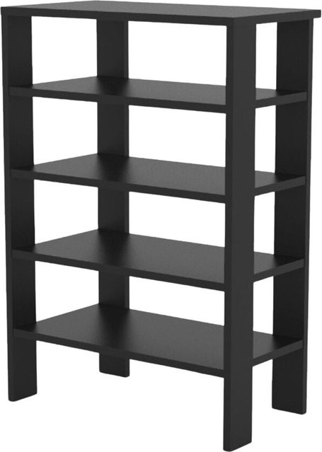 Coemo Schuhregal Charlie mit 5 Ablagen, Schwarz, B/T/H: 60 x 32 x 87 cm - Bild 1
