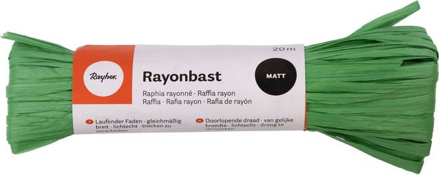 Rayher Rayonbast aus Viskose in Grün matt - Bild 1