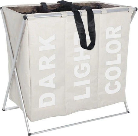 Wenko Wäschesammler Trio Beige B/H/T: 63 x 57 x 38 cm