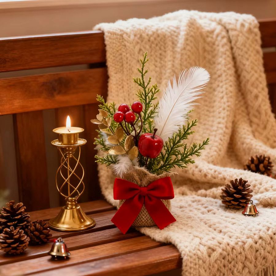 Künstlicher Weihnachtsbaum von smr als Tischdekoration für Hochzeit und Garten - Bild 3