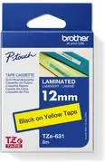 Brother TZe-631 Schriftbandkassette für P-touch, Farbe: Gelb, Schriftfarbe: Schwarz, Breite: 12 mm, Länge: 8 m - Bild 6