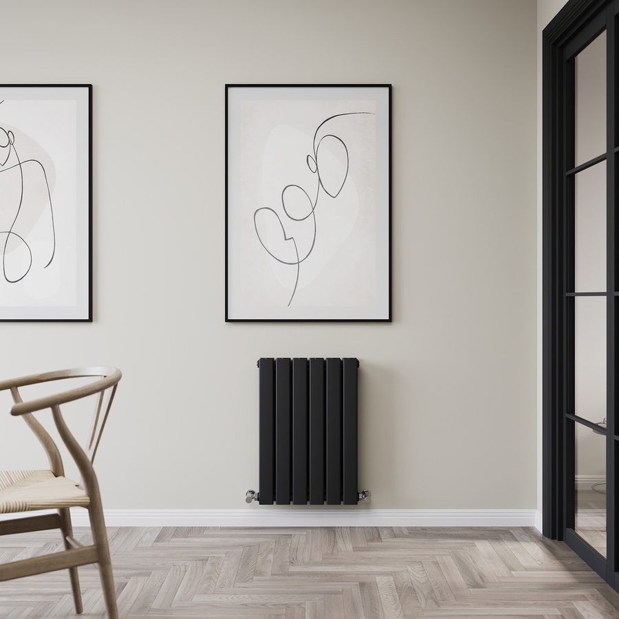 Hudson Reed Alpha Design Konvektor-Heizkörper Typ 21 in Schwarz, Leistung: 544 Watt, B/H: 60,0 x 42,0 cm - Bild 1