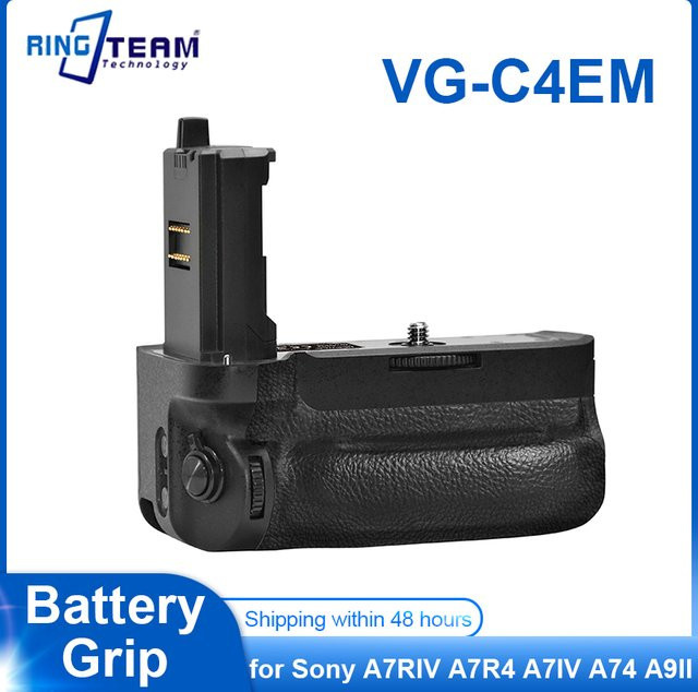 Sony VG-C4EM Batteriegriff in Schwarz für Sony Alpha Kameras (A7RIV, A7R4, A7IV, A74, A9II, A7RM4, A7M4, A1, A7S3) mit NP-FZ100 Akku-Kompatibilität - Bild 1
