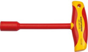 Kraftwerk Steckschlüssel T-Griff mit 11mm VDE in Rot - Bild 1