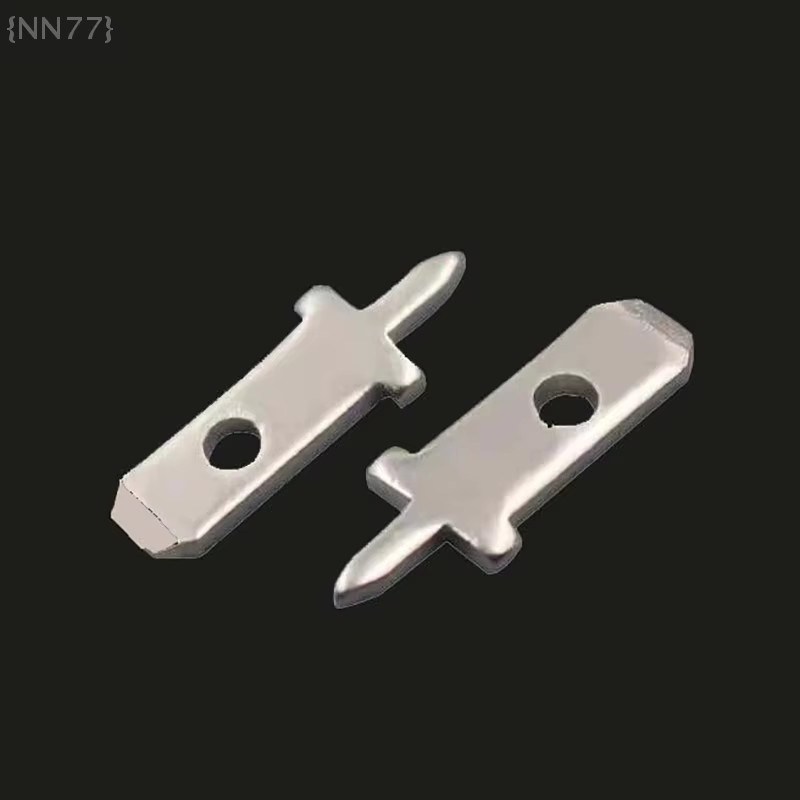 50 Stück PCB-Lötanschlussschuhe in Silber, 2,8 mm Rastermaß, 0,8 mm dicke Einzelbein-Federeinsätze als Steckverbinder für Leiterplatten - Bild 2