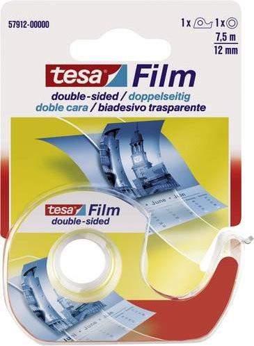 tesafilm doppelseitiges Klebeband Tesa transparent Breite: 12 mm, Länge: 7,5 m - Bild 1