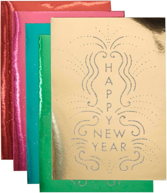 Rico Design Paper Poetry Kartenset Happy New Year multicolor - Bild 1