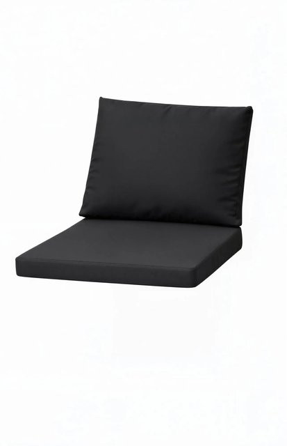 Setgarden Mix Sitzkissen Set für Polyrattan Sessel in Schwarz, 1-teilig, Sitzkissen B: 50 cm, T: 52 cm, H: 7 cm und Rückenlehne B: 56 cm, H: 52 cm - Bild 1