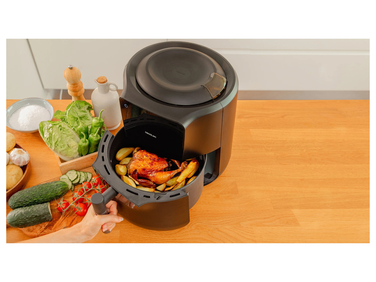 Cecotec Cecofry Rain 3300 Heißluftfritteuse in Schwarz mit 5,5 l Volumen und digitalem Display - Bild 2