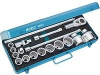Hazet Steckschlüssel-Satz 1002Z metrisch, 18-teilig, 3/4 Zoll (20 mm)