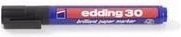 Edding 30 Brilliant Paper Marker Permanentmarker Schwarz 10er Pack - Bild 1