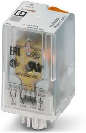 Phoenix Contact REL-OR3/L- 24AC/3X21 Relais 24 V/AC 10A 3 Wechsler, 10 Stück, transparent - Bild 1