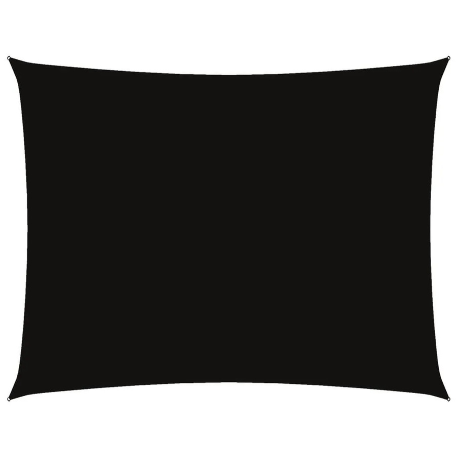 Furnicato Sonnensegel aus Oxford-Gewebe rechteckig, Schwarz, B: 600 cm, T: 500 cm - Bild 2