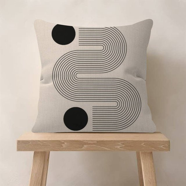 JMG Clothing Kissenbezug im Bauhaus-Stil, Beige, B/B/H: 30 x 30 x 30 cm - Bild 1