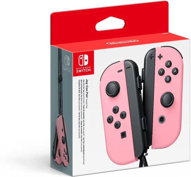 Nintendo Switch Joy-Con Controller 2er-Set in Pastell-Rosa mit Princess Peach Design - Bild 2