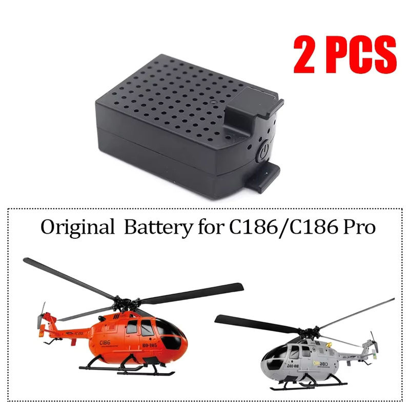 RC ERA Original Akku 7,4 V 350 mAh in Schwarz für C186 PRO BO105 Skalierte RC Hubschrauber Ersatzteile - Bild 2