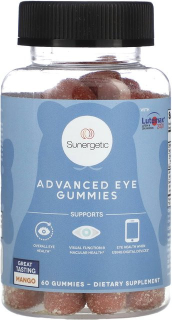 Sunergetic Advanced Eye Gummies, Mangogeschmack, 60 Gummies - Bild 1