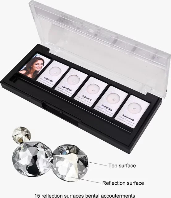 Kdentla Zahnkristall Schmuck, 5 Teile/Beutel, Zähne Dekoration - Bild 1